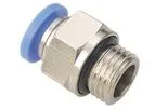 Pneuflex - Model 4mm Tube to BSPP 1/4 - Thread Male Connector