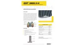 Griltex - Model GXP DREN 5+5 - Drainage Geocomposte and Foundation Wall Ventilation Membrane - Brochure