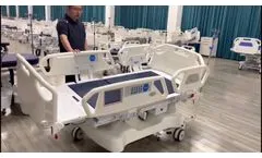 BER11K3 High Quality Rollover Hospital Bed Full Electric - Video