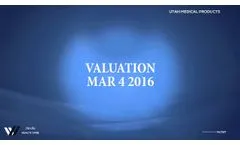 Utah Medical Products - Video