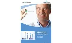 Vacuette - Model 454089 - Lithium Heparin Tubes - Brochure