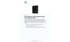 Tork PeakServe?? Mini Continuous Hand Towel Dispenser Black - Brochure