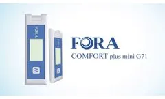 FORA COMFORT plus mini G71 Blood Glucose Monitoring System - Video