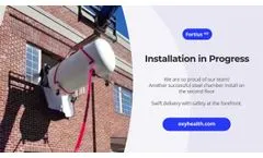 Installing a Fortius420 Hyperbaric Chamber in the second floor of a Clinical Establishment - Video