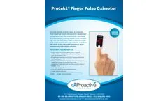 Protekt - Finger Pulse Oximeter - Brochure