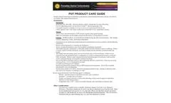 PDT Product Care Guide - Brochure