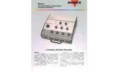 Model MS-401B - Low Volt Bi Phasic / Mono Phasic AC Muscle Stimulator - Brochure