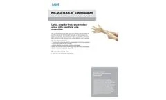 Micro-Touch DermaClean - Latex, Powder-Free, Examination Glove - Datasheet