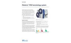 Medonic - Model M32 - Hematology Analyzer Brochure