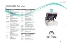 Edif - Model Sphera - Clinical Chemistry Analyzer System - Datasheet