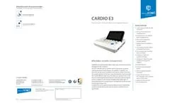 medical ECONET - Model CARDIO E3 - 3-Channel ECG with 7-inch LCD Color Screen Brochure