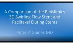 Comparison of swirling flow stent and drug-eluting device outcomes. Presented by Prof. Peter Gaines - Video