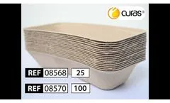 Disposable Kidney Tray, 700ml, 100% Natural Fibre, Compostable, WardPak - Video