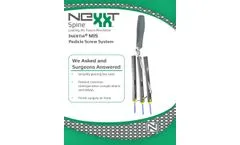 INERTIA - MIS Pedicle Screw System - Brochure