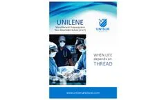 Unisur - Model UNILENE - Monofilament Polypropylene Suture  - Brochure