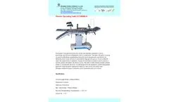 Medeco - Model ECOH006-D - Electric Operating Table- Brochure