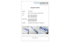 Interweave - Model TW202-48100---WHTC33 - Hospital Hand Towel Datasheet