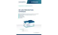 Sanavita - Model RUP - Re-Use Prevention Syringes Datasheet