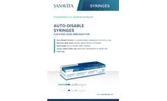 Sanavita - Model AD - Auto-Disable Syringes Datasheet