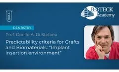 Predictability criteria for Grafts and Biomaterials: "Implant insertion environment" - Video