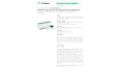 Bionova - Model KPCD110 - 4h Ethylene Oxide Sterilization Test Pack PCD Kit Brochure