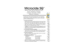 Microcide SQ - Broad Spectrum Disinfectant - Brochure