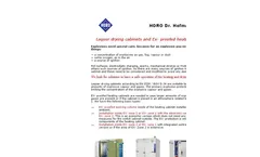 Laquer drying cabinets and Ex- proofed heating cabinets Brochure