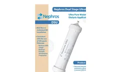 Nephros - Model DSU-D - Dialysis Ultra Filters Brochure