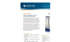 WRO - 300 H - Portable Dialysis Water System Datasheet