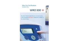 WRO - 300 H - Portable Dialysis Water System Brochure
