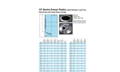 Dewar Flasks - Model CF Series - Liquid Nitrogen Tanks Brochure