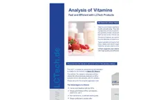 UVE - Vitamin Analysis Flyer