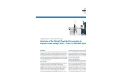 Analysis of An Opioid Peptide Dermorphin in Equine Urine using EVOQ™ Elite LC-MS/MS System