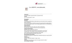 Agdoxytyl - Water Soluble Powder Brochure