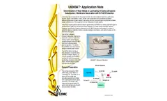 	Determination of Wear-Metals in Lubricating Oil Using Ultrasonic Nebulization / Membrane Desolvation with ICP-AES Detection - Application Note