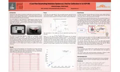 A Low Flow Desolvating Nebulizer System as a Tool for Calibration in LA-ICP-MS