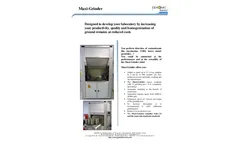 Genomic - Model Maxi-Grinder - Blade Grinder Suitable for High Throughput Preparation - Brochure