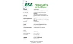 PharmaSys - Process optimisation System for Pharmaceutical Processes - Brochure