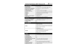 IQAir - Cleanroom 100 - Medical Grade Air Cleaner Filtration Unit Technical Specifications
