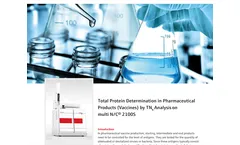 Total Protein Determination in Pharmaceutical Products (Vaccines) by TNb Analysis on multi N/C® 2100S