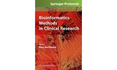 Bioinformatics Methods in Clinical Research